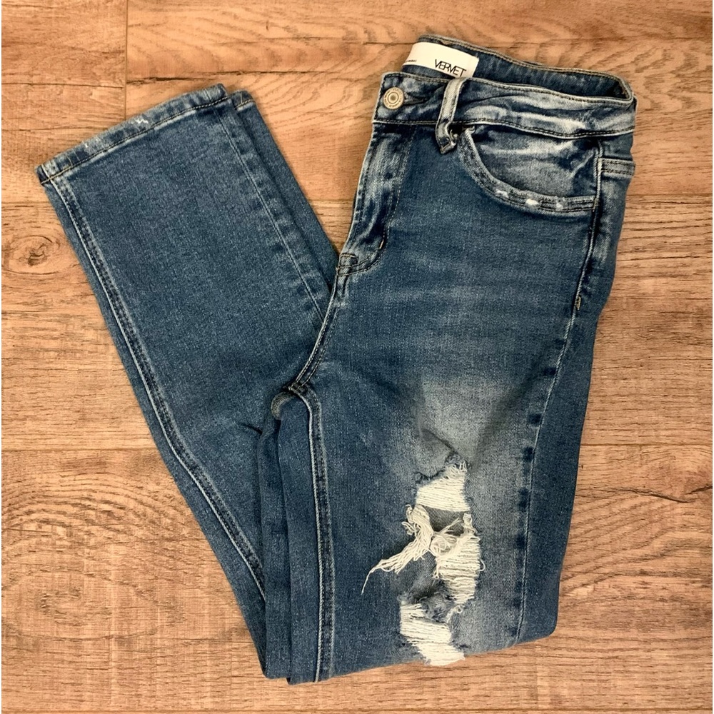 Vervet High Rise Slim Straight Leg Jeans Size 26